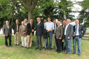 Der langjährige Naturpark-Geschäftsführer Jan Lembach (5. v.l.) wurde im Kreise des Vorstandes des Naturparks Nordeifel verabschiedet. Bild: Naturpark Nordeifel