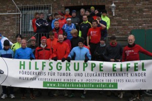 Seit vier Jahren veranstalten die vier Vereine ihre Winterlaufserie für die Hilfsgruppe Eifel. Bild: privat