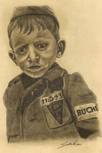 Das Bild "Junge" aus dem Zyklus "Hannah" von Peggy Steike erinnert an die nationalsozialistische Schreckensherrschaft. Bild: Steike