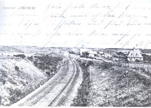 Der Bahnhof Losheim anno 1914. Foto: Sammlung Balter
