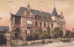 Das ehemalige Landratsamt in Euskirchen. Heute steht an dieser Stelle die Stadtverwaltung./ Bild: Kreisarchiv Euskirchen