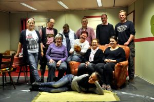Probe des Theatervereins Rinnen zum Stück "Neurosige Zeiten" im Bürgerhaus in Rinnen. Foto: Reiner Züll