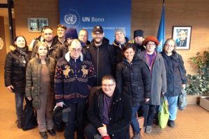 14 Mitarbeiter der NEW besuchten den UNO-Campus in Bonn. Bild: Rodger Ody