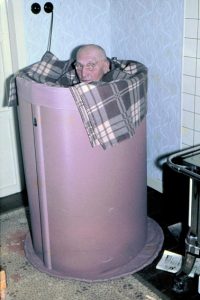 „Opa“ in einer „Heim-Sauna“ im Jahr 1965 Bild: Marianne Frielingsdorf, Lindlar 