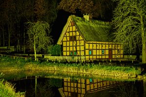 Historische Gebäude wie hier das „Haus aus Kessenich“ sollen in der Kommerner Museumsnacht besonders beleuchtet werden. Foto: Hans-Theo Gerhards/LVR