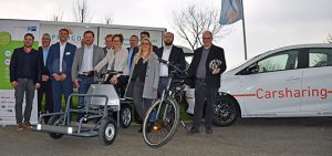 In Zülpich stellten Initiatoren und Projektpartner das Angebot zu den Mobilitätstestwochen für Betriebe vor. Foto: W. Andres / Kreis Euskirchen