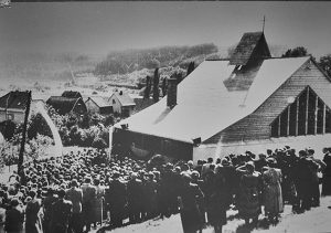 Die Diasporakapelle in Overath wurde am 22. Juli 1951 eröffnet. Foto: Gemeindearchiv der evangelischen Kirche Overath