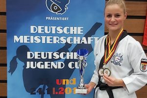 Medaillen- und Titelregen für Jessica Rau vom Taekwondo Club Schleiden: Seit Jahren zeigt die Athletin Spitzenleistungen in nationalen und internationalen Turnieren. Foto: privat