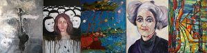 Künstlerinnen aus Albanien, Iran, Moldawien, Polen und der Türkei stellen in der Schleidener Galerie Eifel Kunst aus. Montage: Marita Rauchberger