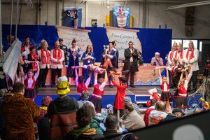 Der Karnevalsclub Kuchenheim sorgte mit seiner Kindertanzgruppe für Begeisterung. Bild: Tameer Gunnar Eden/Eifeler Presse Agentur/epa