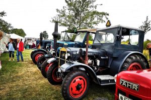 Unter anderem eine Ausstellung von Oldtimer-Traktoren soll auf dem Herbstmarkt im Seepark geboten werden. Archivbild: Seepark Zülpich