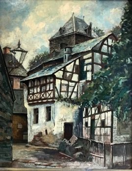 Auch diese malerische Ansicht Blankenheim gehört mit zu den Dauerleihgaben, die Alois Sommer dem Eifelmuseum Blankenheim übergab. Bild: Eifelmuseum Blankenheim