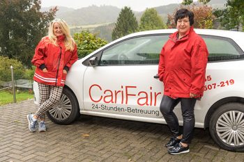Die starken Frauen hinter „CariFair“Elisabeth Weiss (v.l.) und Ewa Röhl Foto: Arndt Krömer