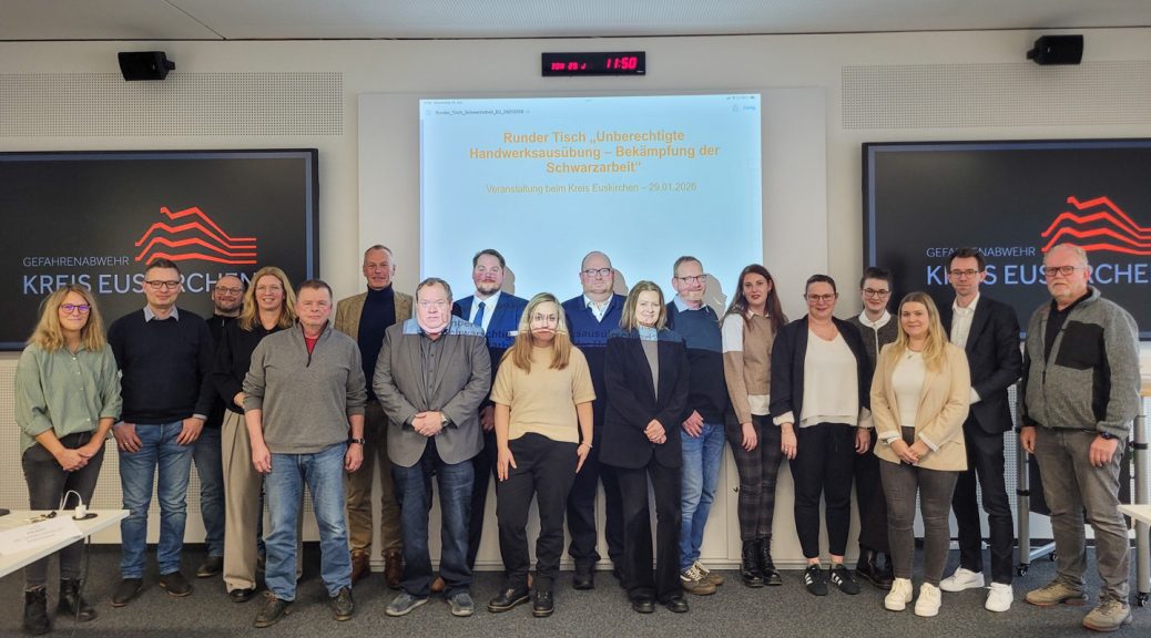Auftaktsitzung zum Runden Tisch gegen Schwarzarbeit im Handwerk am 29. Januar 2026 bei der Kreisverwaltung Euskirchen