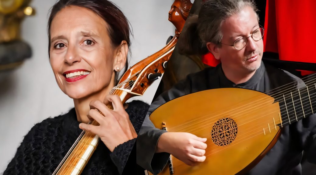 Sabine Weber (Viola da gamba) und Christoph Barth (Laute und Theorbe) vom Ensemble favori. Bild: Ensemble favori