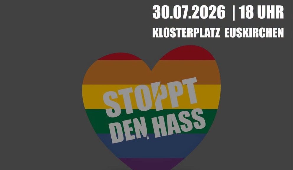 Mit der Mahnwache soll ein Zeichen für Menschenwürde, Solidarität und ein respektvolles Miteinander gesetzt werden. Bild: Queer Euskirchen