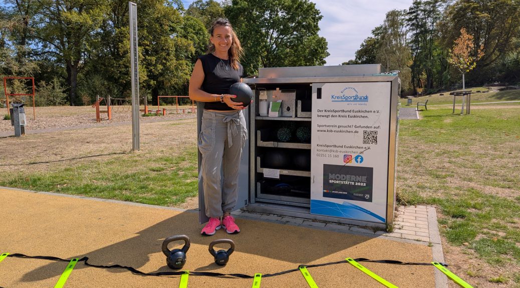 Kursleiterin Gloria Küpper freut sich auf alle Interessierten, die sich im Freien fit halten wollen. Bild: Ali