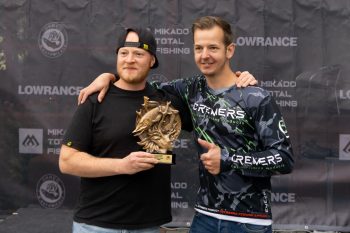 Oliver Schäfer (links) und Kevin Cremers am Ziel ihrer Angler-Träume. Copyright & Foto: mikado-total-fishing