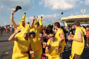 Diese Bananengruppe war eigens aus England angereist. Bild: Patrick Züll