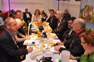 Während einer Pressekonferenz auf der ITB in Berlin wurden die aktuellen Gästezahlen für die Eifel bekannt gegeben. Bild: reiner Züll