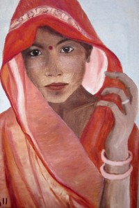 Auch dieses Porträt von einem indischen Mädchen wird in der Ausstellung zu sehen sein. Bild: Gudrun Klinkhammer
