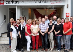 Das Team der Caritas-Pflegestation Bad Münstereifel ist seit Anfang des Jahres in der Wertherstraße zu finden. Bild: Caritas Euskirchen