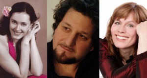 Diana Petrova, Devid Cecconi und Barbara Cramm (v.l.) werden die Hauptrollen in der Oper “Rigoletto” singen. Bild: Veranstalter